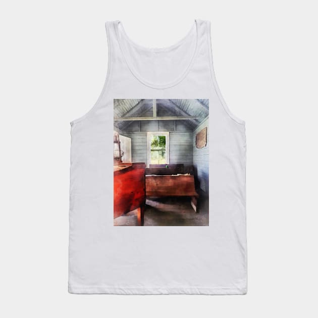 Teachers - One Room Schoolhouse with Hurricane Lamp Tank Top by SusanSavad